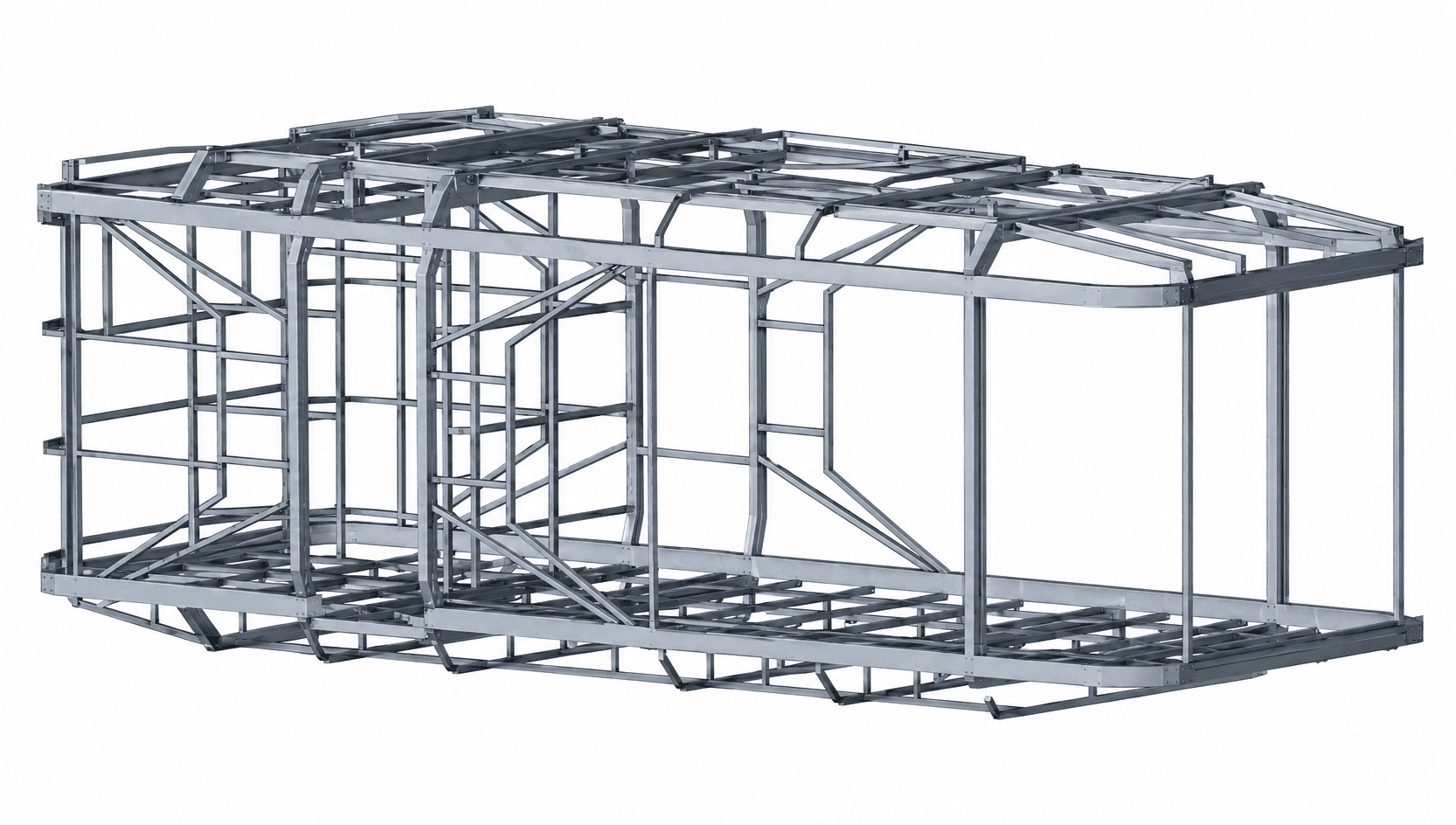 Galvanized steel frame of a Space Capsule.