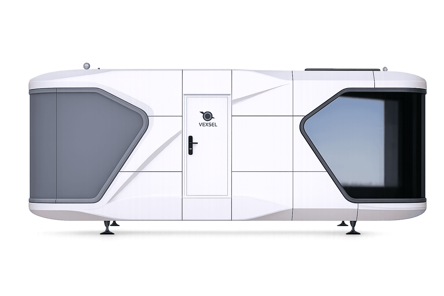 V-6 space capsule, 28' long