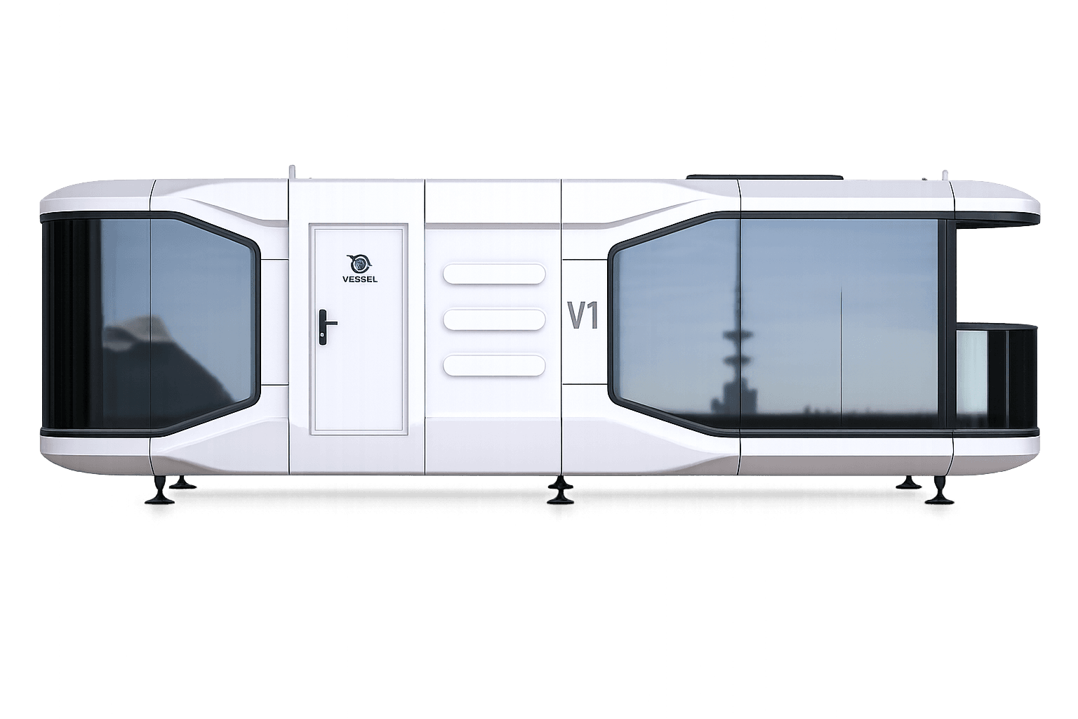 V-7 space capsule, 37.9' long