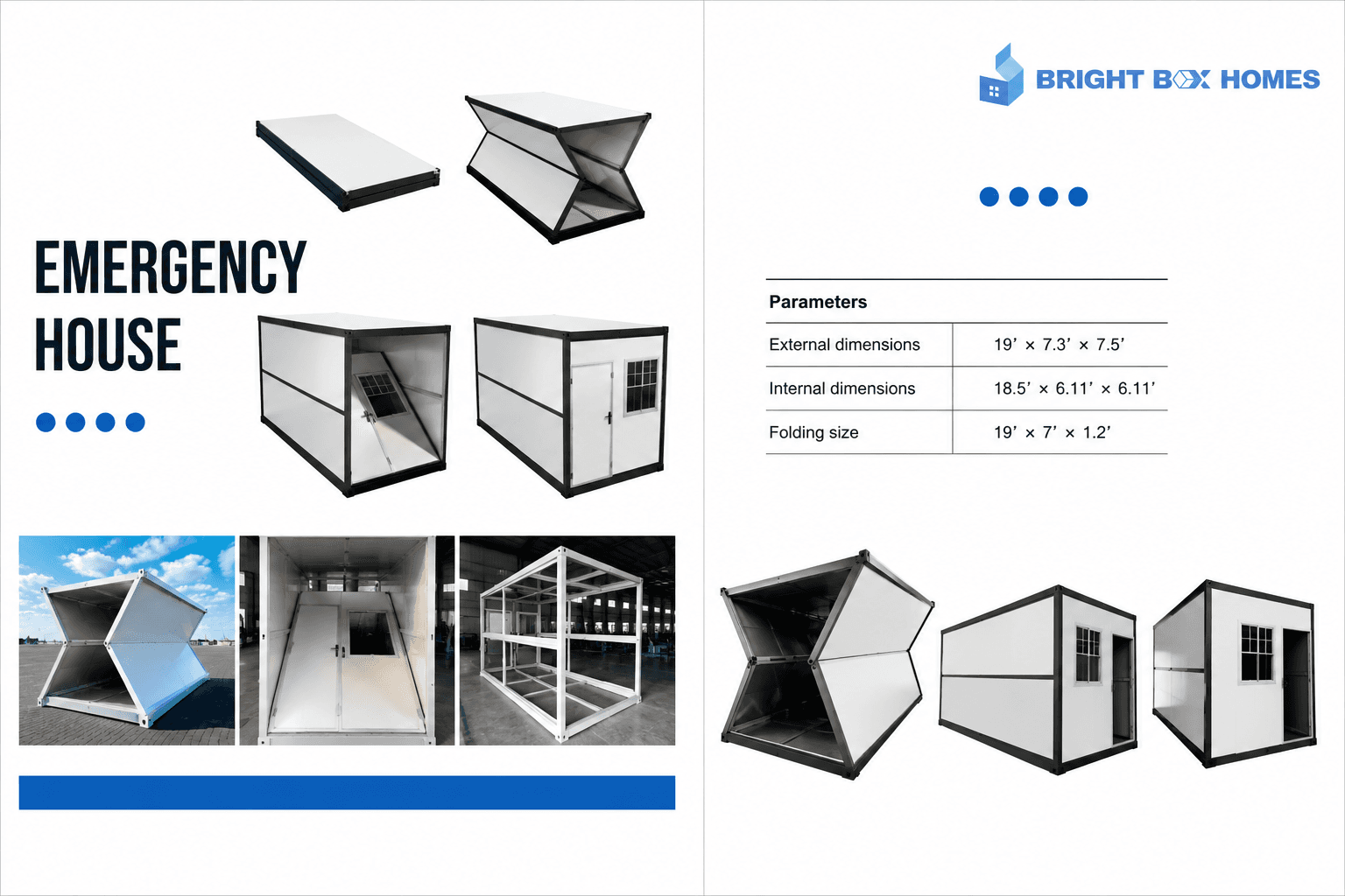 Dimensions and standard configuration