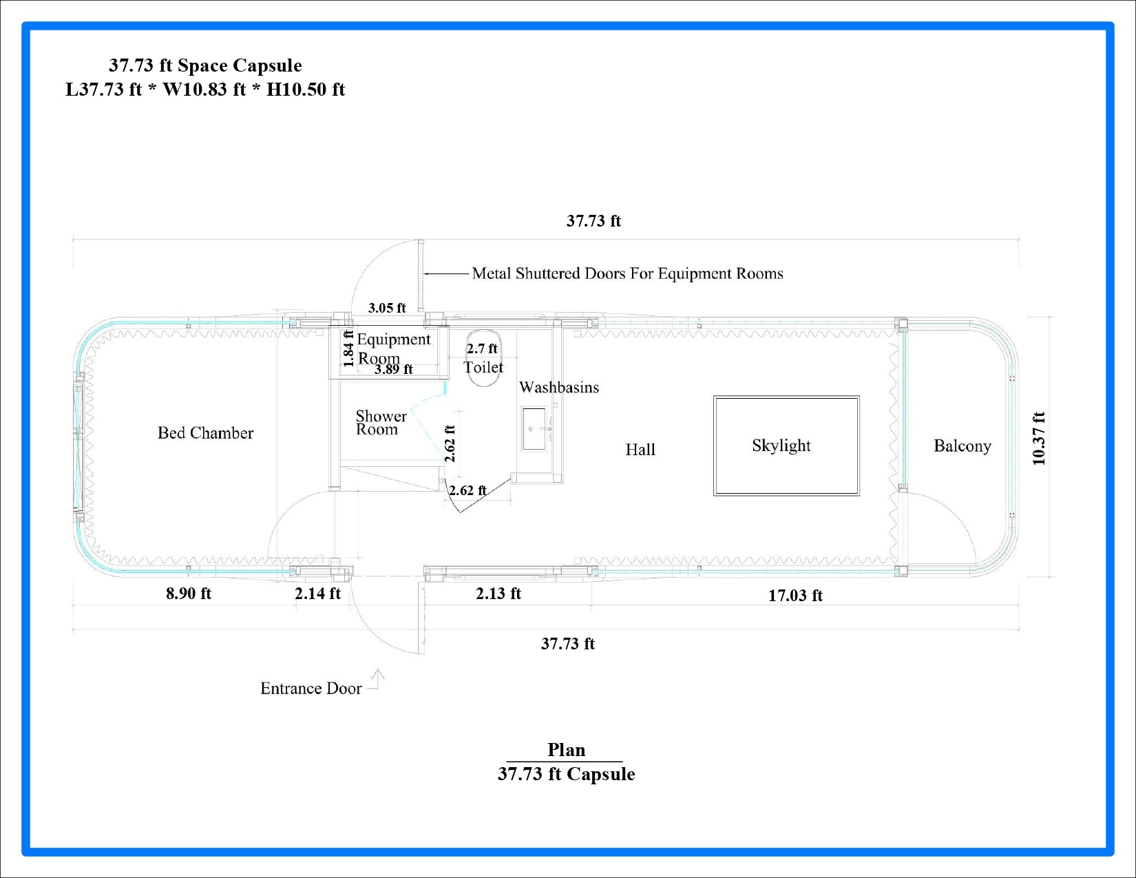 Space Capsule Floorplan