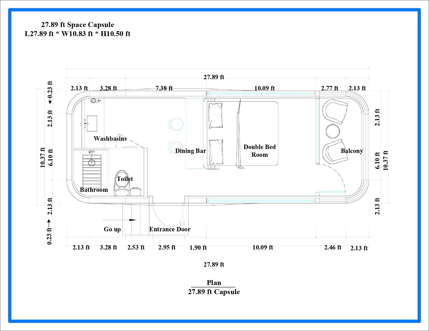 Space Capsule Floorplan